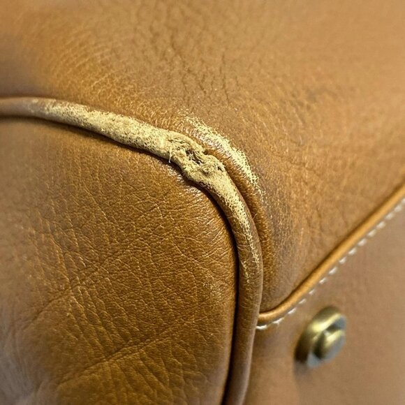 Auth DIOR/ChristianDior - Brown Leather Handbag - Picture 8 of 16